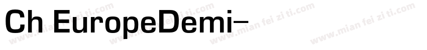 Ch EuropeDemi字体转换